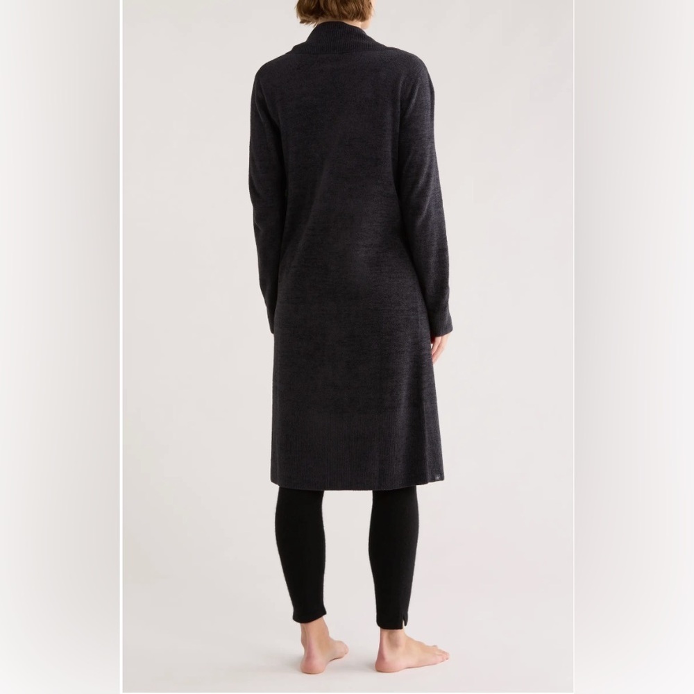 Barefoot Dreams CozyChic Ultra Lite Open Front Cardigan in Black Size XS - Picture 2 of 5